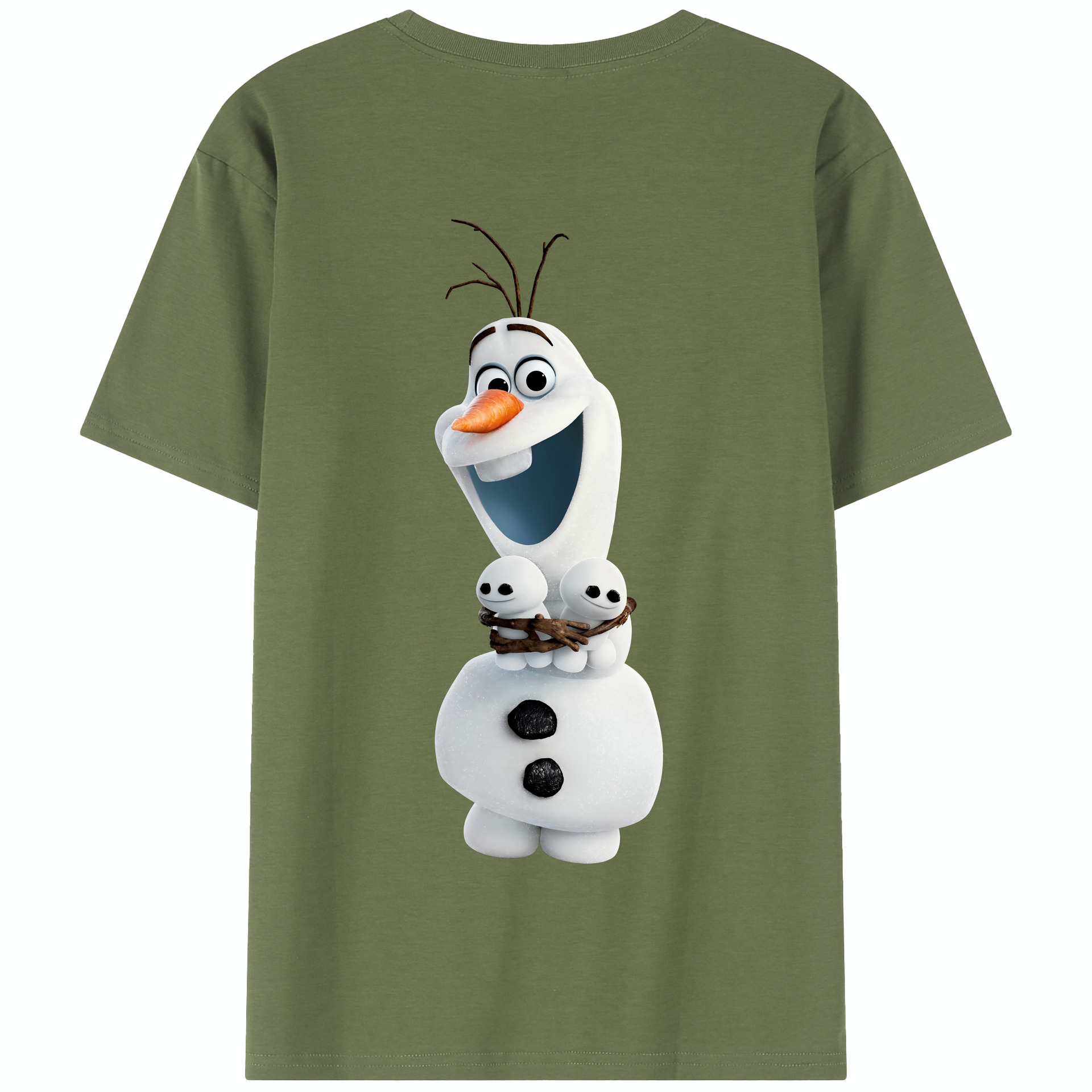 （画像用） アナと雪の女王 アンナ エルサ Frozen Anna Elsa 綿100％半袖Tシャツ（背面プリント）